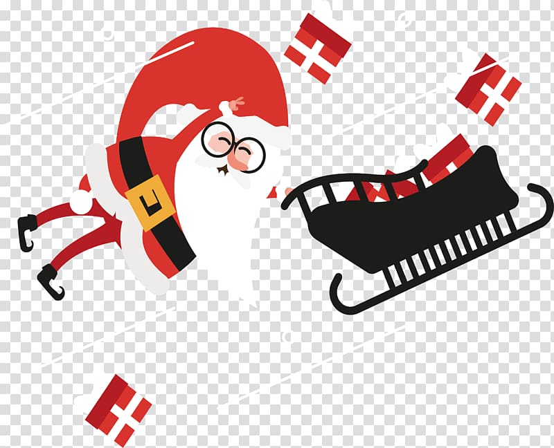 Pxe8re Noxebl Santa Claus Reindeer Sled Christmas, Santa Claus in a sled transparent background PNG clipart