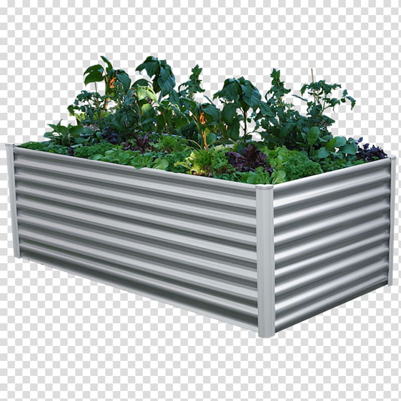Raised-bed gardening Flowerpot Corrugated galvanised iron, ginseng material transparent background PNG clipart