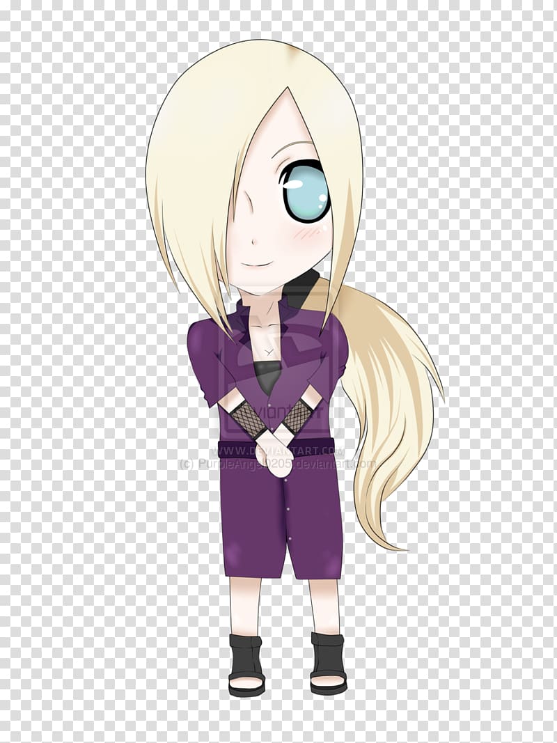 Ino Yamanaka Chibi Mangaka Naruto, Chibi transparent background PNG clipart