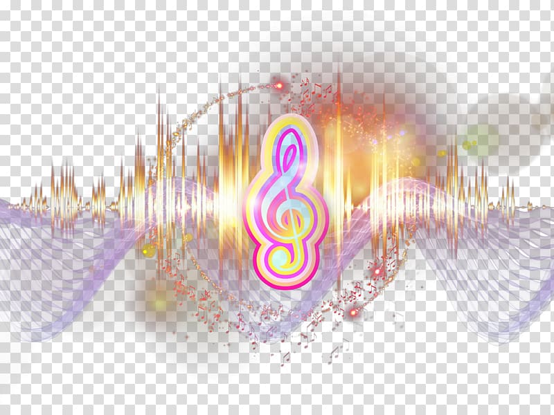 Musical note Illustration, Glare notes transparent background PNG clipart