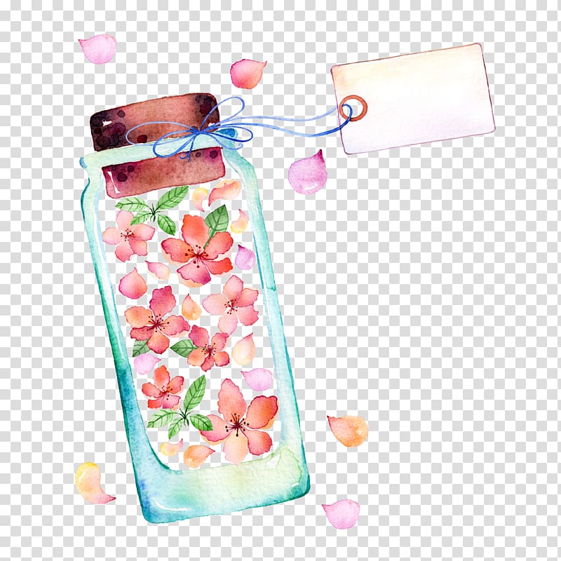 Glass Bottle, Flower Bottle transparent background PNG clipart