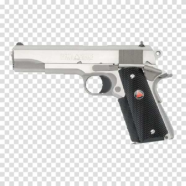 M1911 pistol Colt\'s Manufacturing Company Colt Delta Elite .45 ACP Firearm, weapon transparent background PNG clipart