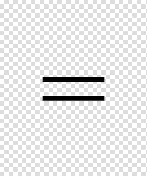 Equals sign Equality Symbol, equal sign transparent background PNG clipart