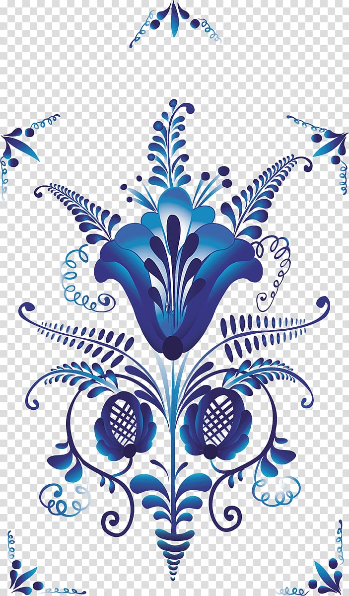 Russia Gzhel Ornament Drawing , folk transparent background PNG clipart