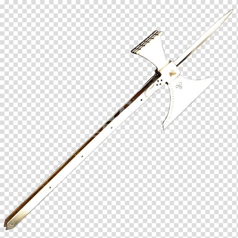Sword Pollaxe Pole weapon Middle Ages, men\'s business transparent background PNG clipart