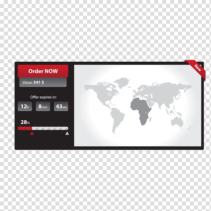 Globe World map, Black and red map web design transparent background PNG clipart