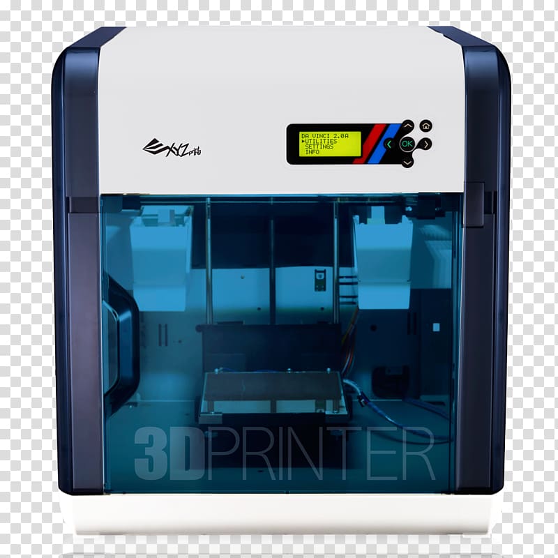 3D printing filament Xyzprinting Da Vinci 2.0 Duo 3d Printer XYZprinting da Vinci 2.0A Duo 3D Printer, 3D PRINTER transparent background PNG clipart