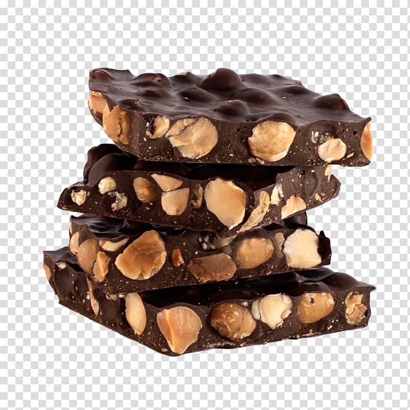 Chocolate-coated peanut Chocolate bar Fudge Turrón Praline, chocolate transparent background PNG clipart