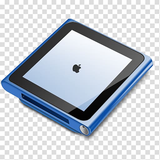 blue and black Apple digital device illustration, gadget multimedia electronics accessory hardware, iPod nano blue transparent background PNG clipart