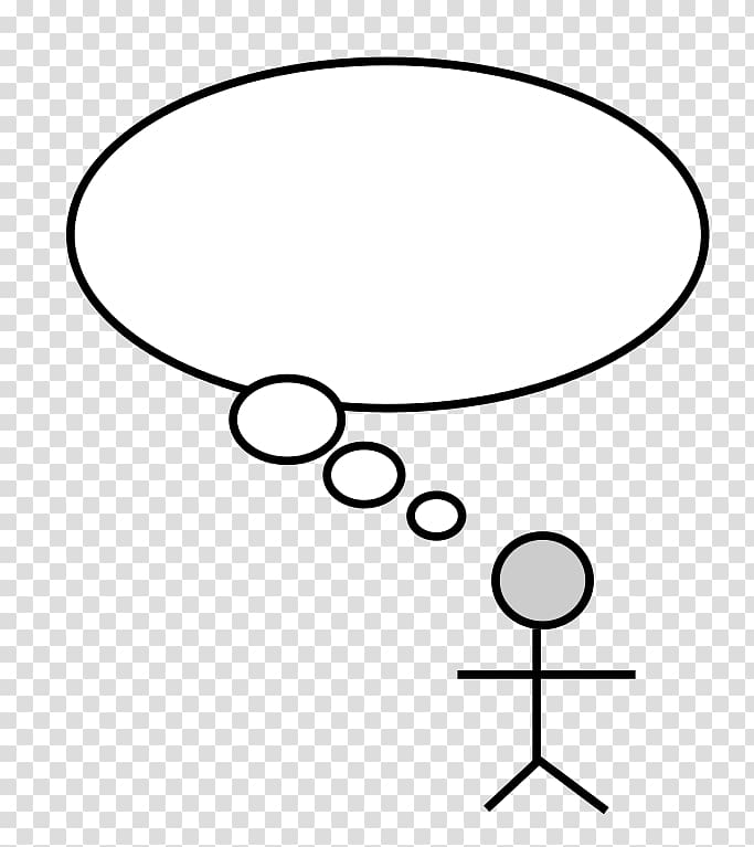Person Speech balloon Thought , Thought Bubble transparent background PNG clipart