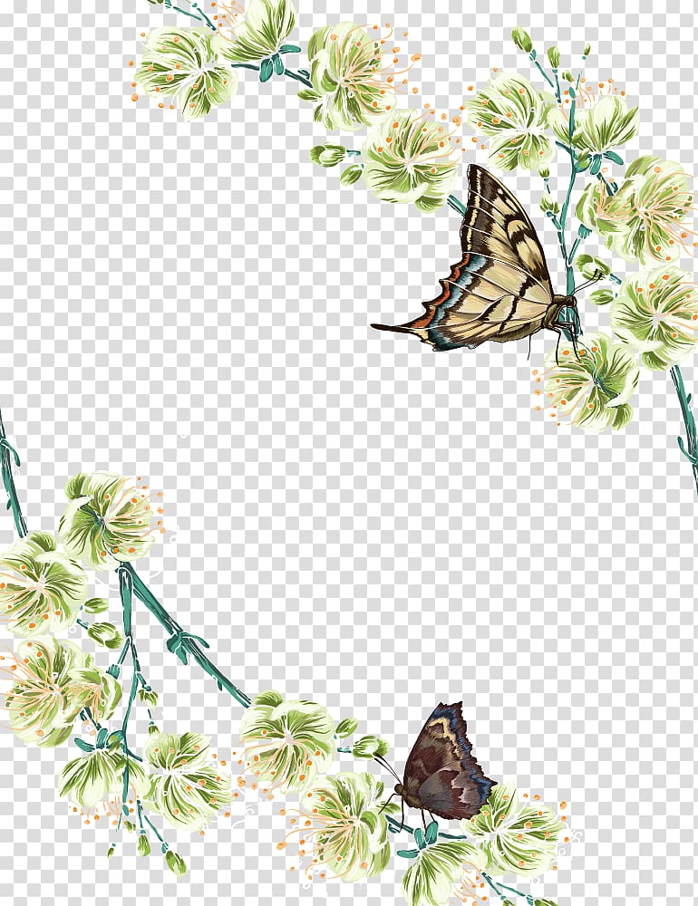 Butterfly Flower Adobe Illustrator, Spring Flowers Butterfly transparent background PNG clipart