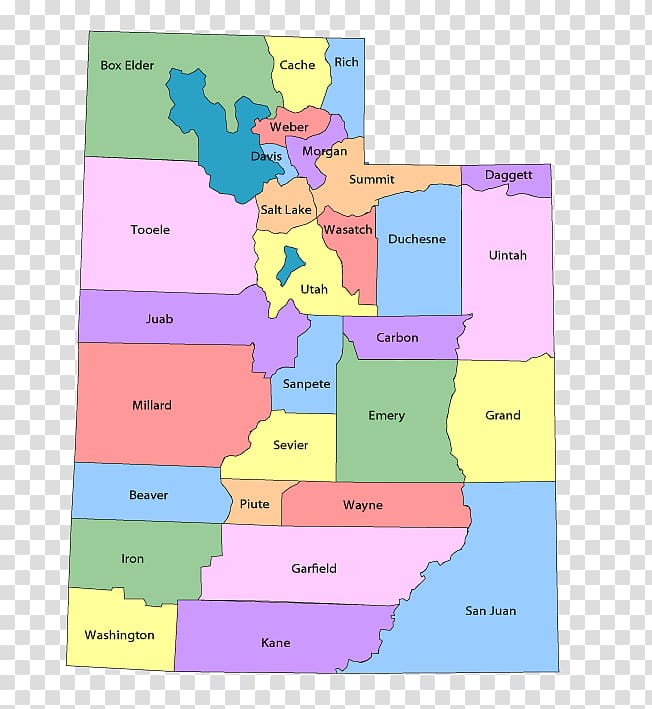 Duchesne Morgan Uintah County Utah Map Kane Transparent
