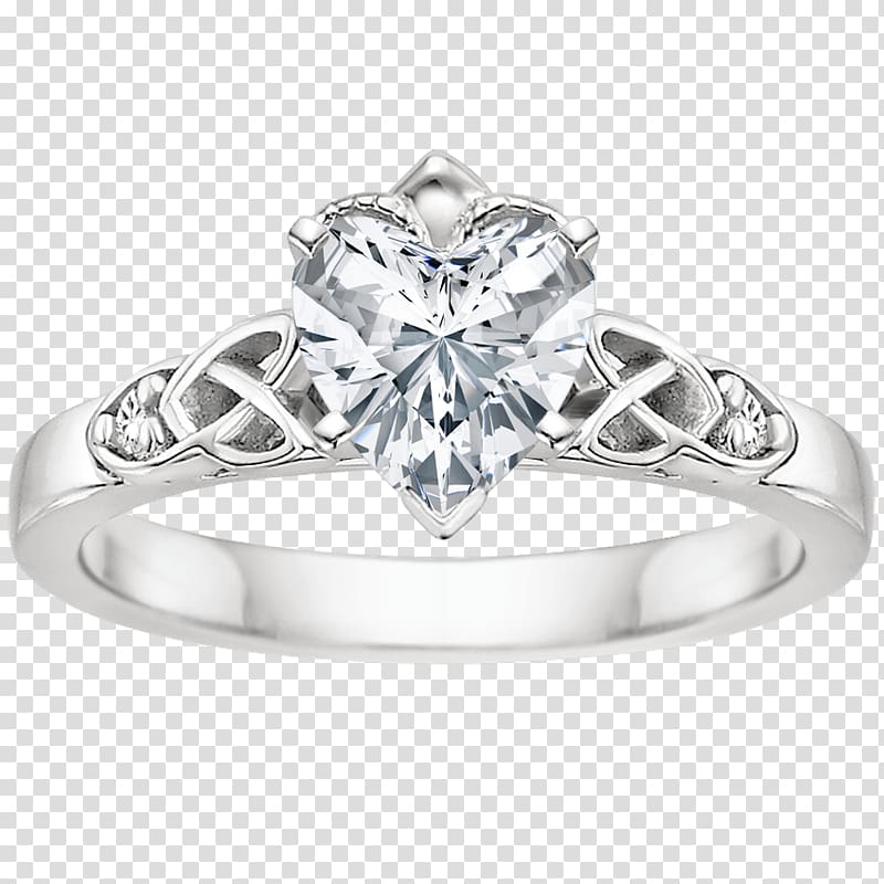 Engagement ring Claddagh ring Jewellery Diamond, ring transparent background PNG clipart