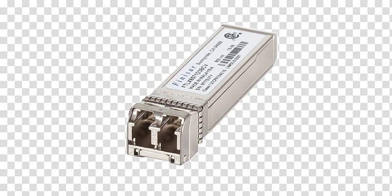 10 Gigabit Ethernet Small form-factor pluggable transceiver Gigabit interface converter, Finisar transparent background PNG clipart