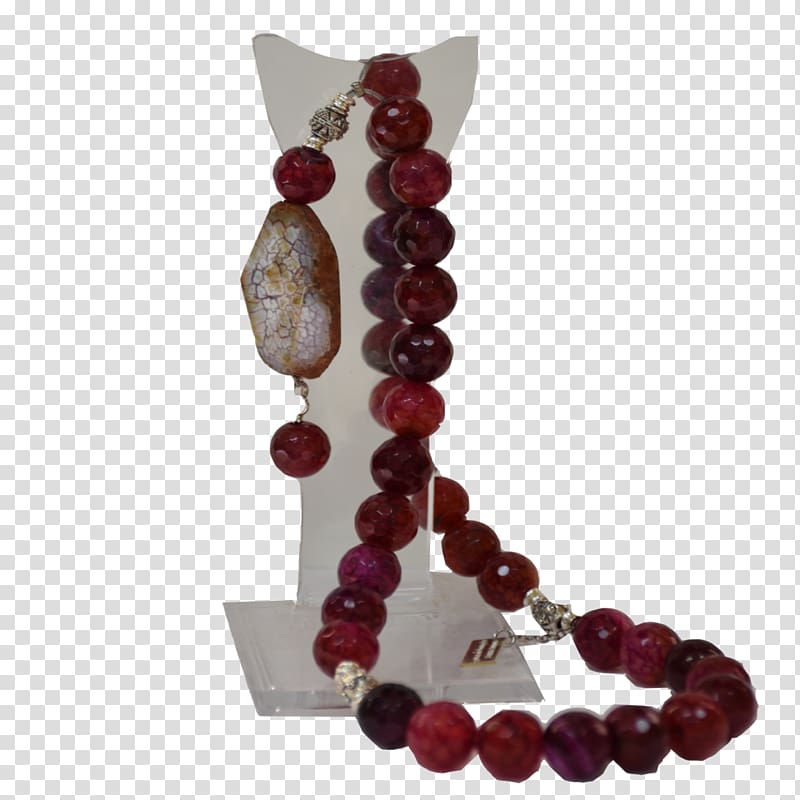 Rosary Gemstone Bead Purple Necklace, gemstone transparent background PNG clipart