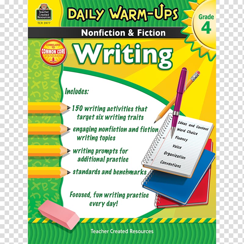 Nonfiction & Fiction Writing: Grade 4 Nonfiction & Fiction Writing: Grade 2 Education, teacher transparent background PNG clipart