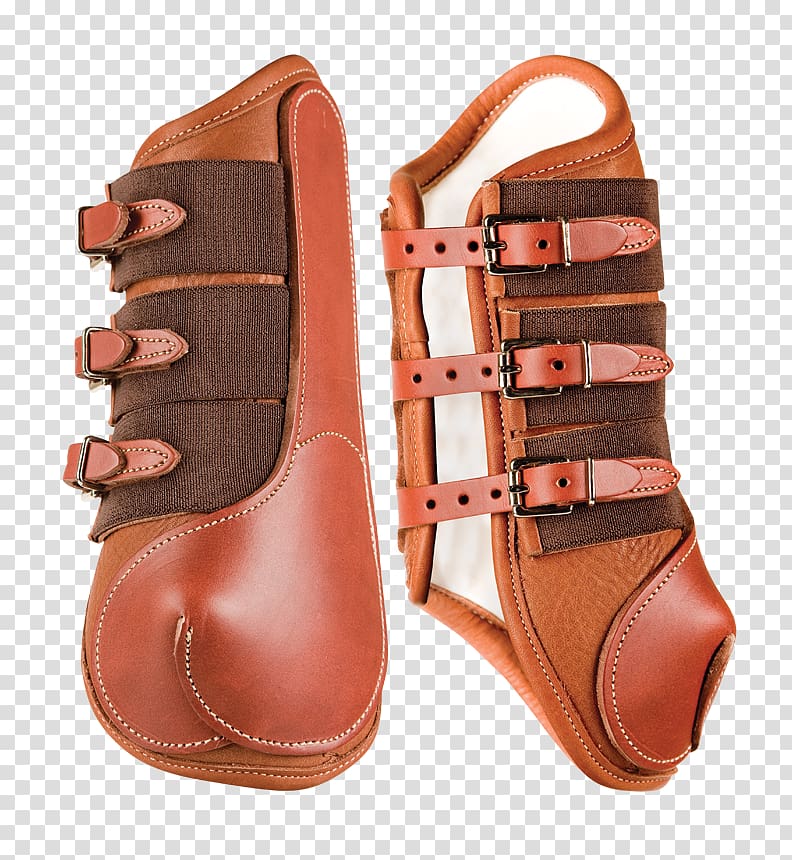 Horse Leather Splint boots Equestrian, horse transparent background PNG clipart