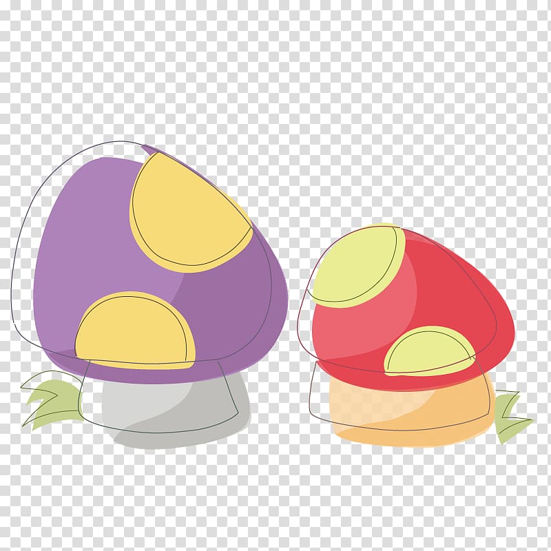 Adobe Illustrator, Color mushrooms transparent background PNG clipart