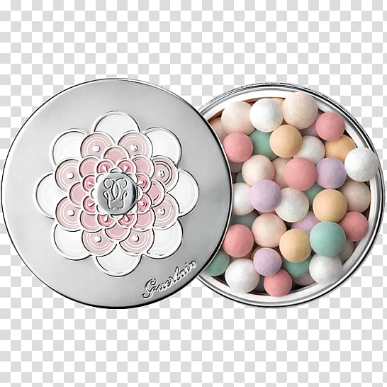 Face Powder Cosmetics Guerlain Color Pearl powder, glowing halo transparent background PNG clipart