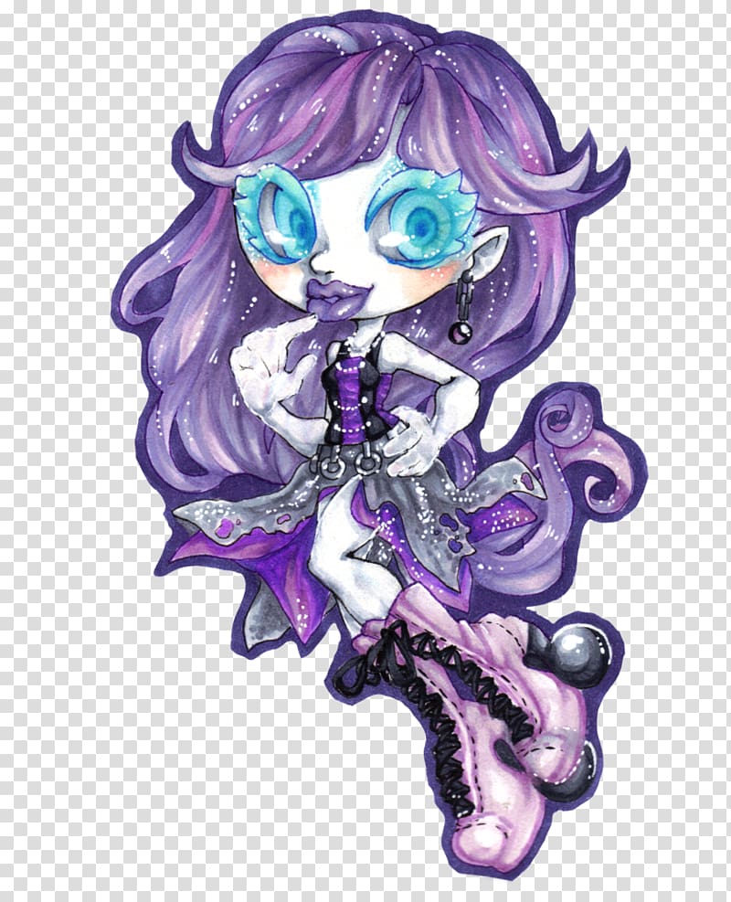 Chibi Monster High Anime, news reporter transparent background PNG clipart