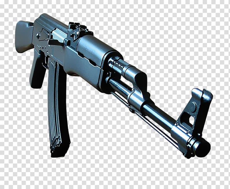 black rifle illustration screenshot], AK-47 Firearm Weapon Assault rifle, AK-47 transparent background PNG clipart