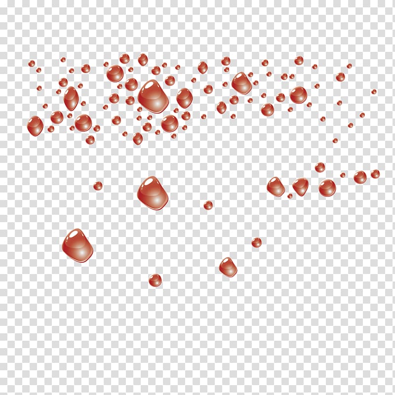 Red Drop Glass Water, Red water drops transparent background PNG clipart
