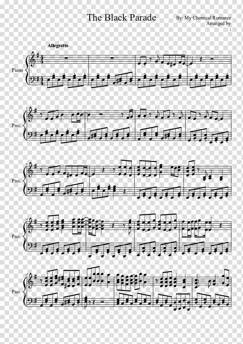 Piano Sonata No. 14 Sheet Music Movement, sheet music transparent background PNG clipart