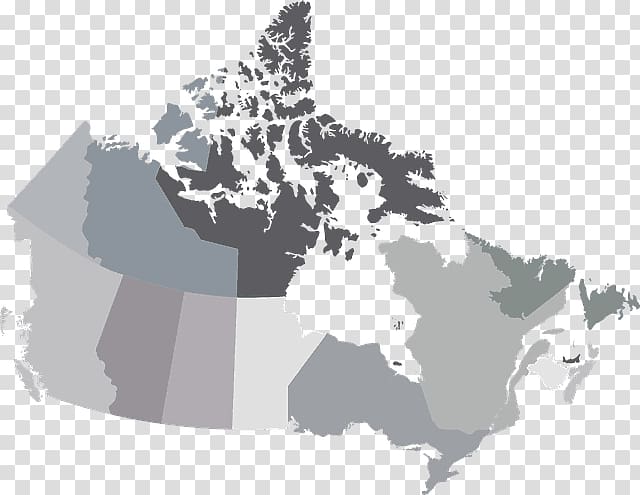 Provinces and territories of Canada Map, Canada transparent background PNG clipart