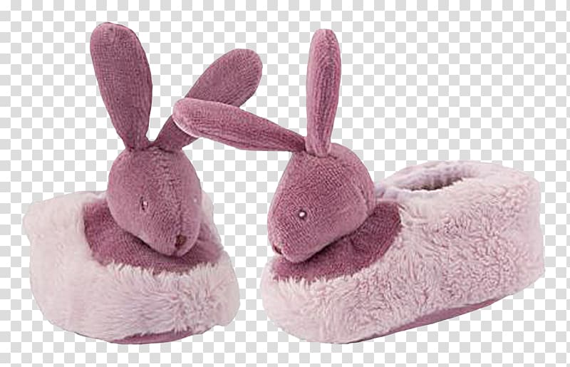 Slipper Miss Rabbit Pink Stuffed toy, Pink bunny shoes transparent background PNG clipart