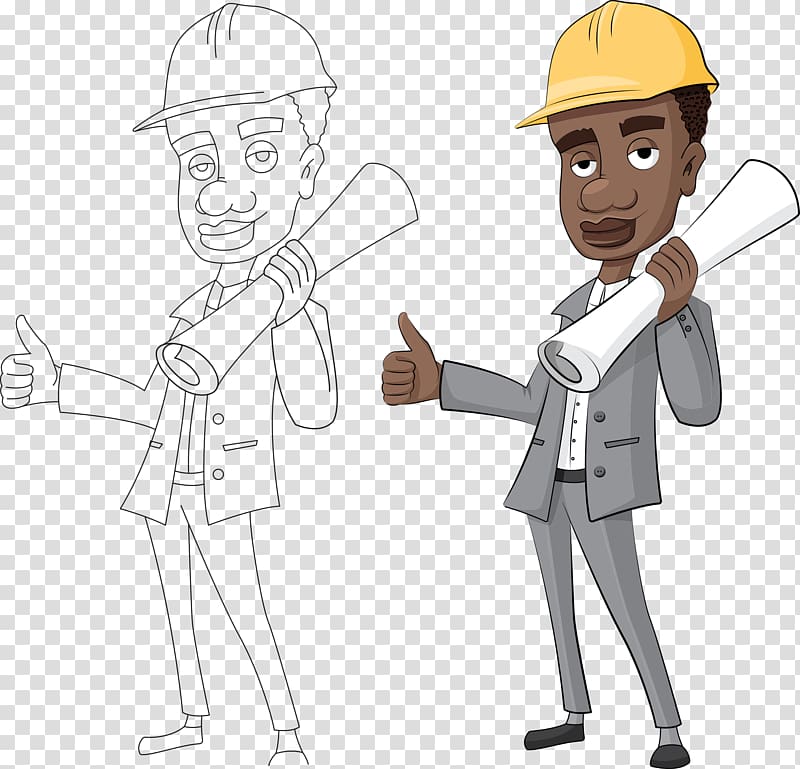 Architecture Construction worker, industrail workers and engineers transparent background PNG clipart