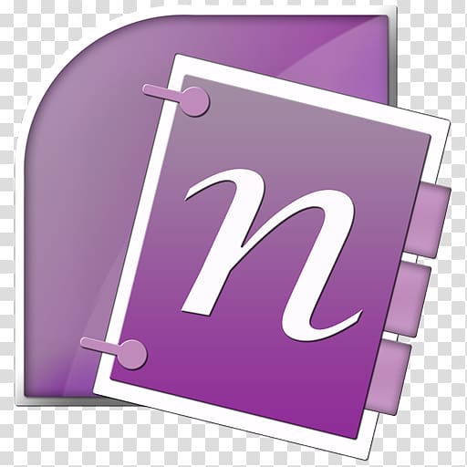 Microsoft OneNote Microsoft Office SharePoint Application software, Free Icon Microsoft Onenote transparent background PNG clipart