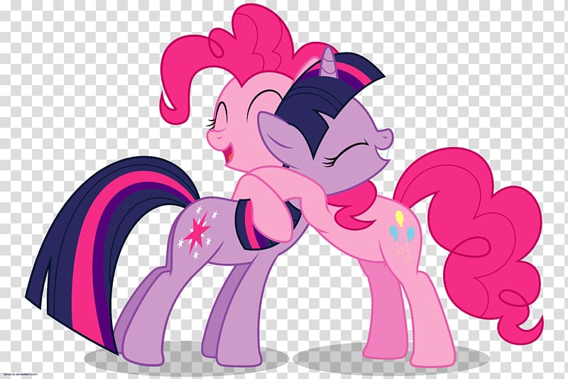 Pinkie Pie Twilight Sparkle YouTube Rarity Pony, hug transparent background PNG clipart