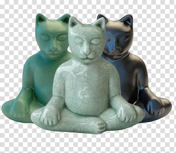 Cat Kitten Urn Buddhism Buddharupa, buddha cat urn transparent background PNG clipart