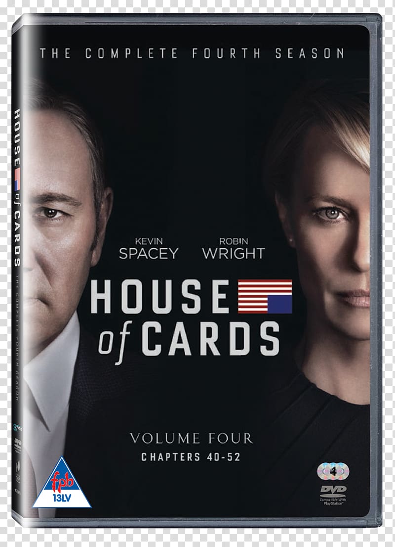House of Cards, Season 4 Blu-ray disc Francis Underwood DVD Television show, dvd transparent background PNG clipart