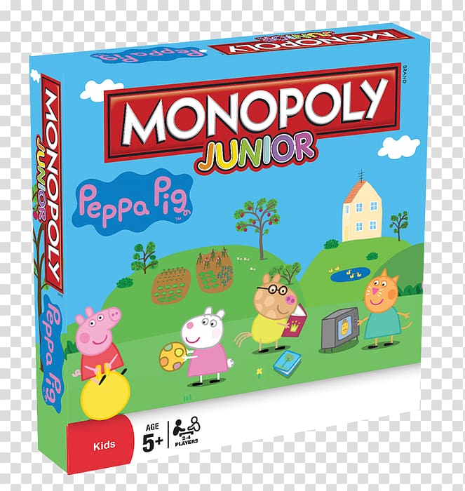 Hasbro Monopoly Junior Daddy Pig George Pig, monopoly transparent background PNG clipart