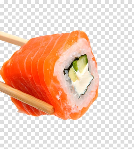 California roll Sushi Sashimi Smoked salmon Dish, toro sashimi transparent background PNG clipart