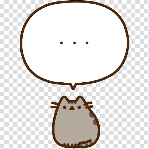 Pusheen Telegram Emoji Thought Cat, Emoji transparent background PNG clipart