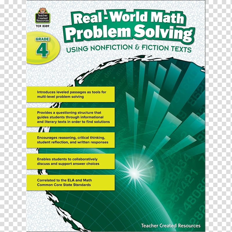 Real-World Math Problem Solving (Gr. 2) Mathematics Mathematical problem Mathematical joke, physics book cover transparent background PNG clipart