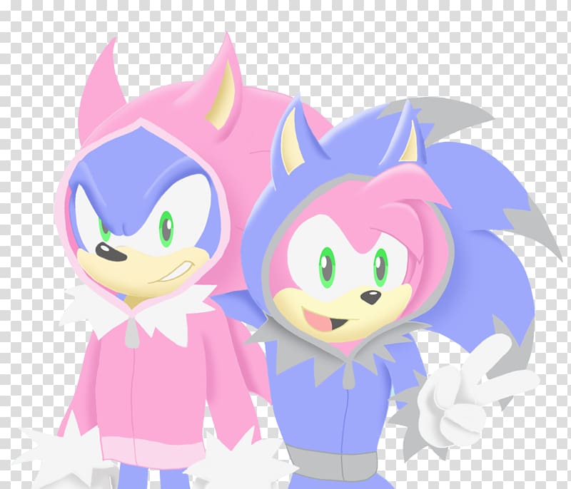 Amy Rose Sonic Unleashed Hoodie Mighty the Armadillo , amy rose sonic x transparent background PNG clipart