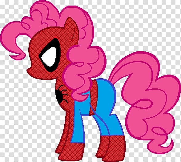Pony Pinkie Pie Applejack Rainbow Dash Twilight Sparkle, my little pony spider-man transparent background PNG clipart