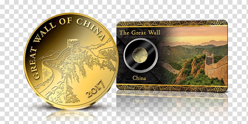 Coin Gold Money Metal Great Wall of China, the seven wonders transparent background PNG clipart