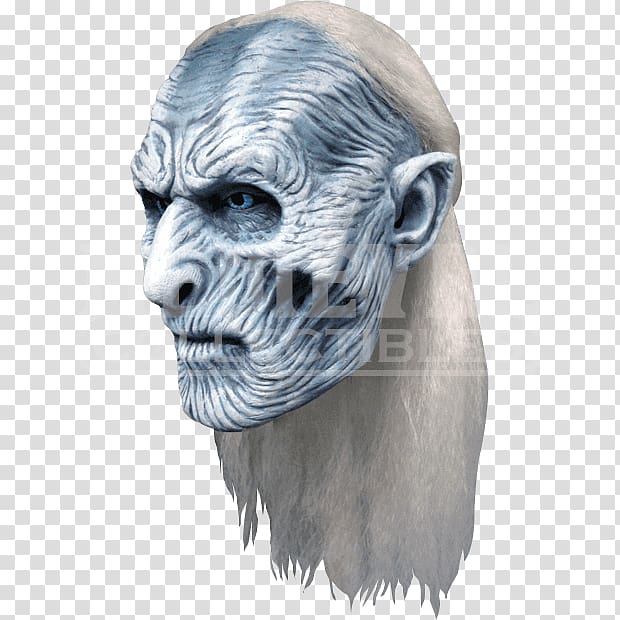 White Walker Night King Latex mask Game of Thrones: Seven Kingdoms, mask transparent background PNG clipart