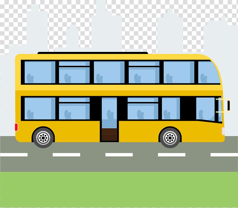 School bus Car Double-decker bus, bus transparent background PNG clipart