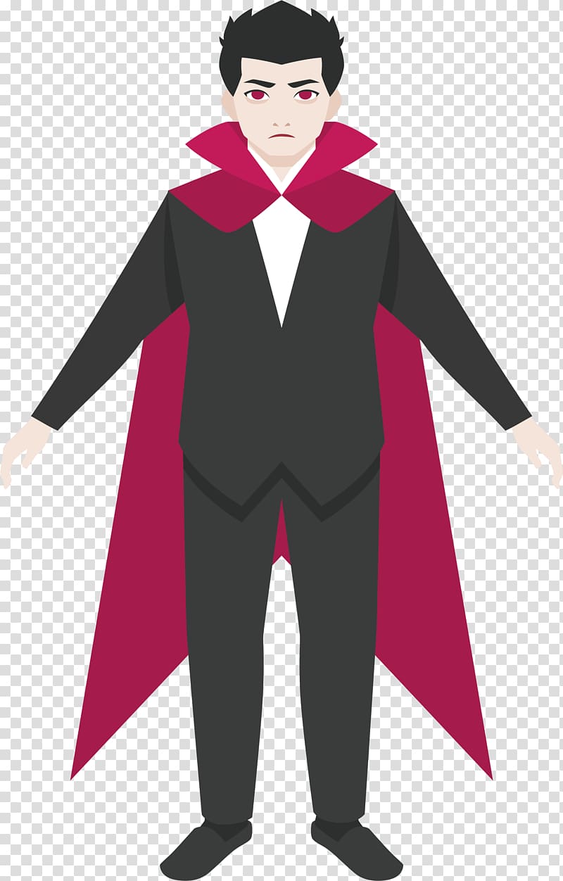 Vampire Illustration, Halloween Vampire Duke transparent background PNG clipart