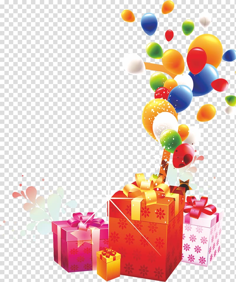 Gift Balloon Mid-Autumn Festival Childrens Day, Gift transparent background PNG clipart