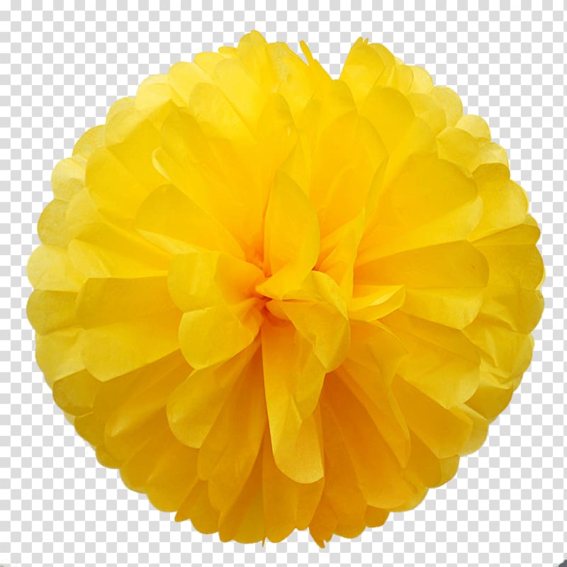 Paper Pom-pom Yellow GRUPO GALDIAZ Color, Of Cheerleading Pom Poms transparent background PNG clipart