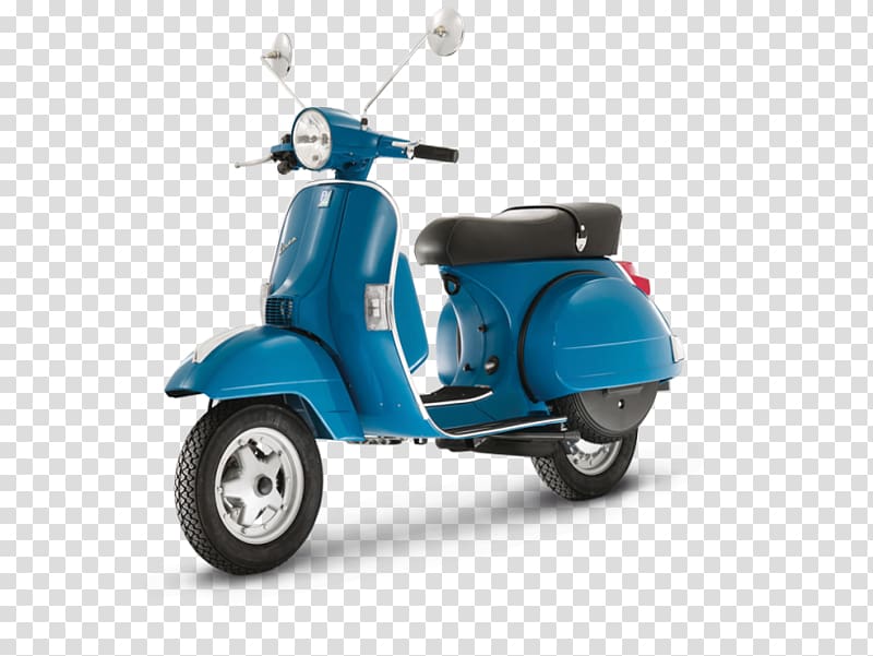 blue and black motor scooter, Scooter Piaggio Vespa PX Motorcycle, vespa transparent background PNG clipart