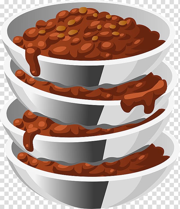 Chili con carne Bowl Chili pepper , Red Beans transparent background PNG clipart