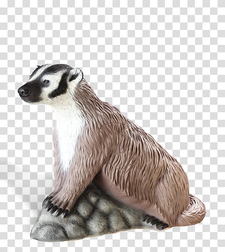 brown and white mammal art, Badger transparent background PNG clipart