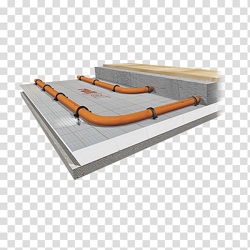 Screed Underfloor heating Pipe Cross-linked polyethylene, Underfloor Heating transparent background PNG clipart